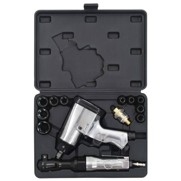 vidaXL 16-teiliges Druckluftwerkzeug-Set 1/2"