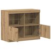 vidaXL LED-Sideboard Braun 81 x 37 x 66,5 cm Holzwerkstoff