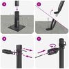 vidaXL Zaunpfosten 13 pcs Grau Stahl