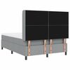 vidaXL Boxspringbett mit Matratze Hellgrau 140 x 200 cm Stoff
