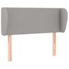 vidaXL Kopfteil mit Ohren Hellgrau 103x23x78/88 cm Stoff