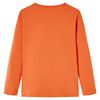 Kinder-Langarmshirt Dunkelorange 92