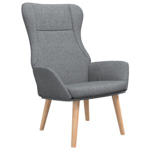 vidaXL Relaxsessel Hellgrau Stoff