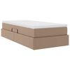 vidaXL Aufbewahrungsbett mit Matratze Cappuccino 90 x 200 cm