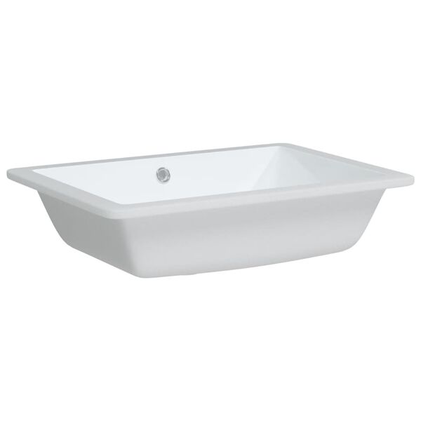 vidaXL Waschbecken Wei&szlig; 55,5x40x18,5 cm Rechteckig Keramik