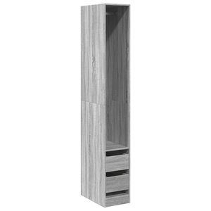 vidaXL Kleiderschrank Grau Sonoma 30x50x200 cm Holzwerkstoff