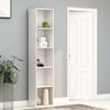vidaXL B&uuml;cherregal Hochglanz-Wei&szlig; 40x30x189 cm Holzwerkstoff