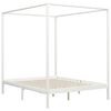 vidaXL Himmelbett-Gestell 2 Schubladen Wei&szlig; Kiefernholz 180x200cm