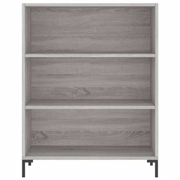 vidaXL B&uuml;cherregal Grau Sonoma 69,5x32,5x90 cm Holzwerkstoff