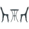 vidaXL Garten Bistro Set 3 pcs Grün Aluminium