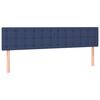 vidaXL Boxspringbett mit Matratze Blau 160x200 cm Stoff