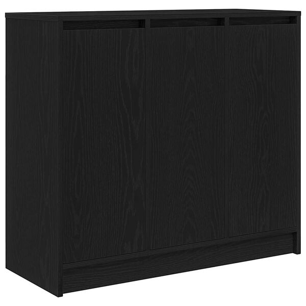 vidaXL Sideboard Schwarz Eichen-Optik 85x34x76 cm Holzwerkstoff