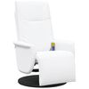 vidaXL Schwenkbarer Massagesessel Wei&szlig; 71 x 90 x 105 cm Kunstleder