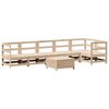 vidaXL 7-tlg. Garten-Sofagarnitur Massivholz Kiefer