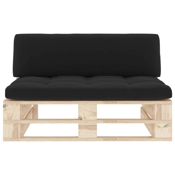 vidaXL Outdoor-Mittelsofa Paletten Impr&auml;gniertes Kiefernholz