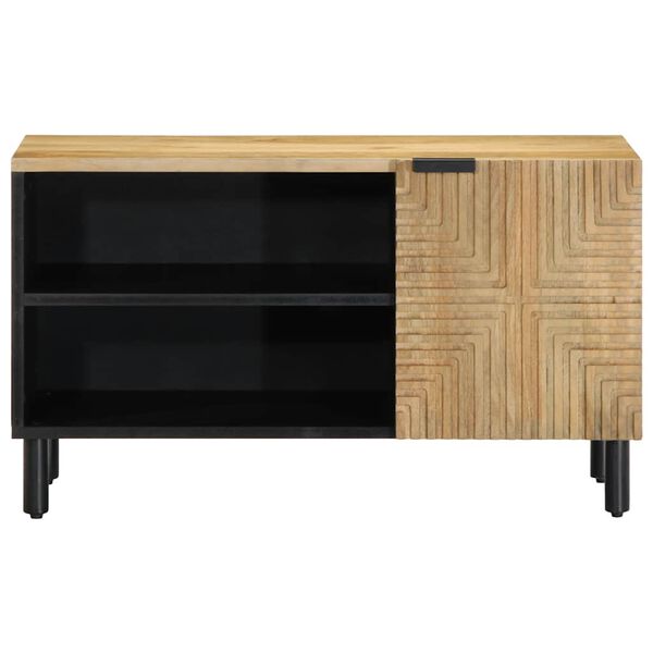 vidaXL TV-Schrank Braun 80x31,5x46 cm Massivholz Mango