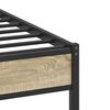 vidaXL Bettgestell ohne Matratze Sonoma-Eiche 100x190 cm Holzwerkstoff