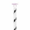 vidaXL Bootsseil Geflochten Wei&szlig; 4 mmx25 m Polyester