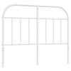 vidaXL Ersatz-Kopfteil Metall Wei&szlig; 120 cm