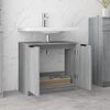 vidaXL Badschrank Grau Sonoma 64,5x33,5x59 cm Holzwerkstoff