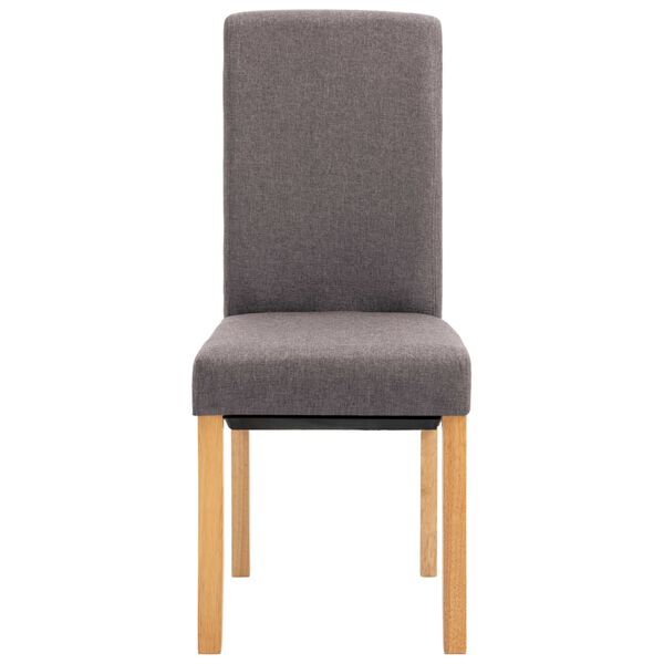 vidaXL Esszimmerst&uuml;hle 4 Stk. Taupe Stoff