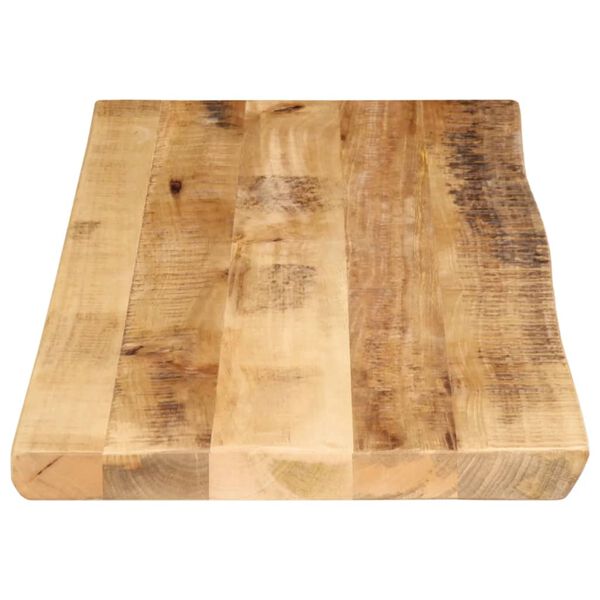 vidaXL Tischplatte mit Baumkante 100x40x2,5 cm Raues Mango Massivholz