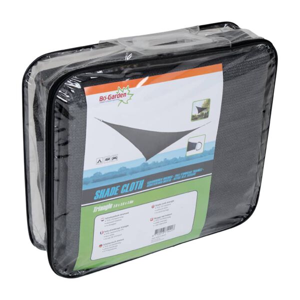 Bo-Camp Sonnensegel Dreieck Anthrazit 3,6&times;3,6&times;3,6 m 4471441