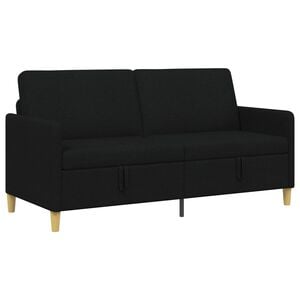 vidaXL Sofa mit Stauraum Schwarz 172 x 78 x 87 cm Polyester