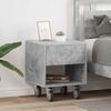 vidaXL Nachttisch 2 pcs Beton Grau 40,5 x 40 x 48 cm Holzwerkstoff