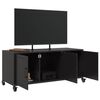 vidaXL TV-Schrank Schwarz 100,5x39x43,5 cm Stahl