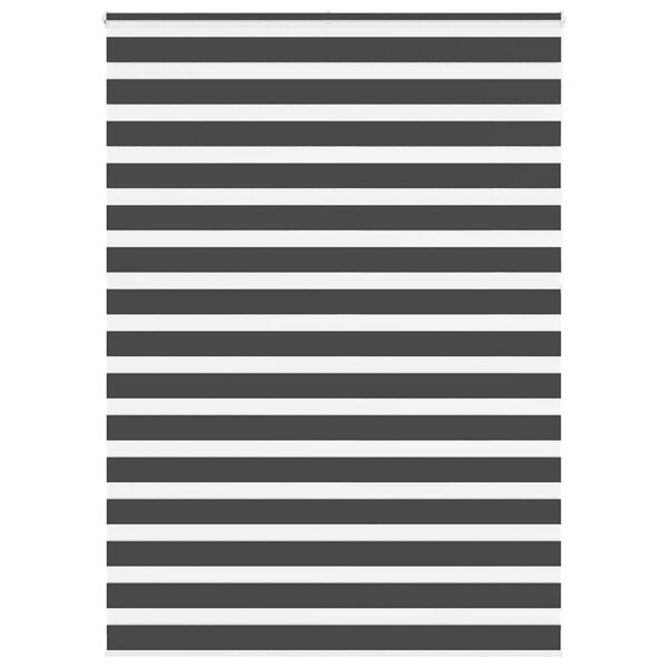 vidaXL Zebrarollo Schwarz 165x230 cm Stoffbreite 160,9 cm Polyester