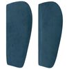 vidaXL Kopfteil mit Ohren Dunkelblau 83x23x78/88 cm Samt