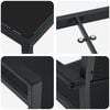 vidaXL Garten Essgruppe 3 pcs Schwarz Pulverbeschichteter Stahl