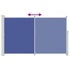 vidaXL Seitenmarkise Ausziehbar 180x300 cm Blau