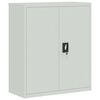 vidaXL Aktenschrank Hellgrau 90x40x145 cm Stahl