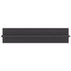 vidaXL Wandregale 2 Stk. Hochglanz-Grau 80x11,5x18 cm Holzwerkstoff