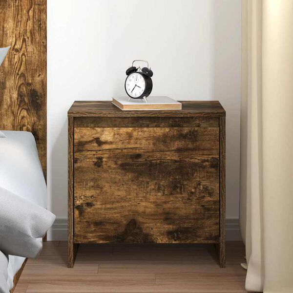 vidaXL Nachttisch R&auml;uchereiche 45x34x44,5 cm Holzwerkstoff