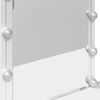 vidaXL Schminktisch mit LED-Beleuchtung Wei&szlig; 100x40x130 cm