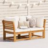 vidaXL Gartensofa mit Kissen 2-Sitzer Massivholz Akazie