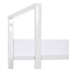 vidaXL B&uuml;cherregal 4 Regalb&ouml;den Wei&szlig; 60&times;27,6&times;124,5 cm Holzwerkstoff