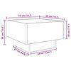 vidaXL Couchtisch Schwarz Eichen-Optik 50 x 50 x 30 cm Holzwerkstoff