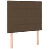 vidaXL Kopfteil Dunkelbraun 80x5x118/128 cm Stoff