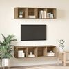 vidaXL TV-Schrankset 2 pcs Artisan-Eiche 37 x 37 x 142,5 cm