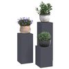 vidaXL Pflanzenst&auml;nder 3 pcs Anthrazit Stahl