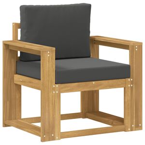 vidaXL Outdoor-Sofa Polyester Wei&szlig; und Anthrazit