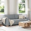 vidaXL 3-Sitzer-Sofa Hellgrau 220x78x84 cm Stoff