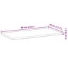 vidaXL Schweberegale 2 Stk. 60x40x2 cm Massivholz Akazie Unbehandelt