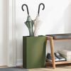 vidaXL Sonnenschirmhalter Olivgr&uuml;n 28 x 12 x 41 cm Stahl