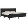 vidaXL Bettgestell mit Matratze mit Kopfteil Schwarz 180 x 200 cm Samt