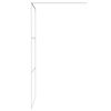 vidaXL Duschwand f&uuml;r Begehbare Dusche Wei&szlig; 100x195 cm ESG-Klarglas